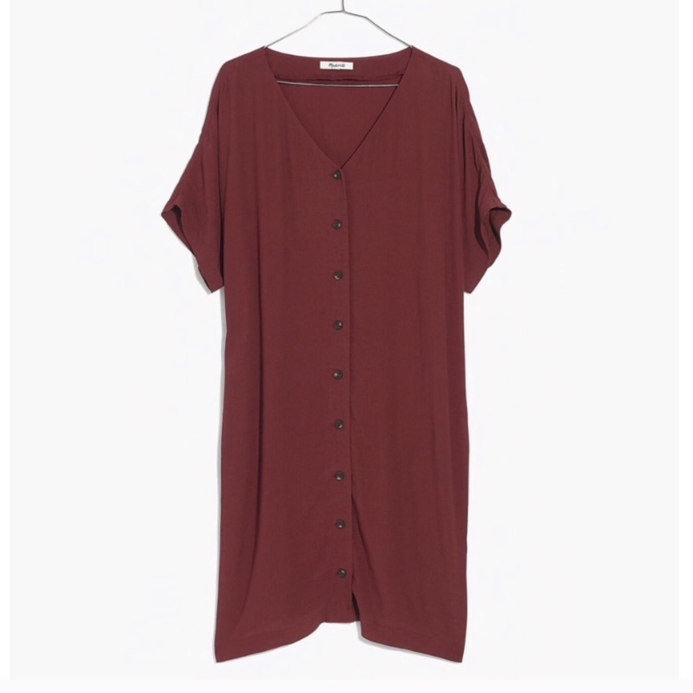 Madewell Button-Front East Dress- NWOT